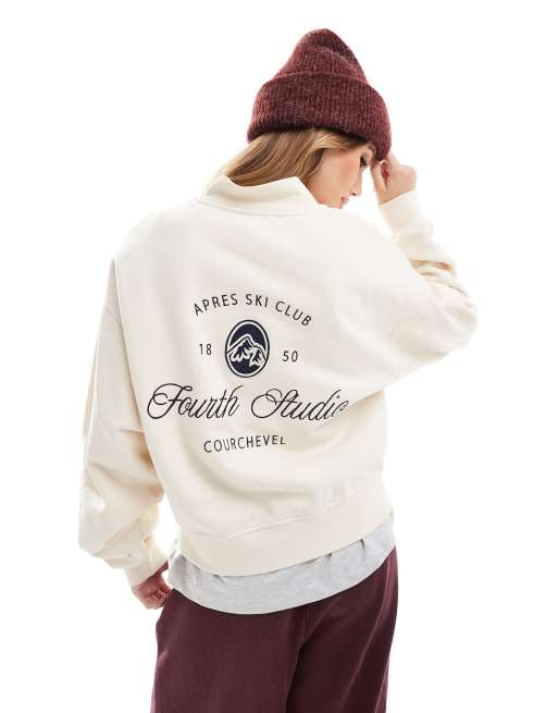 4th & Reckless x Felicia Wedin Apres Ski Club quarter zip