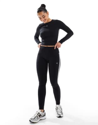 4th & Reckless X Felicia Wedin Apres Ski Indra Active Legging With Contrast Piping In Black