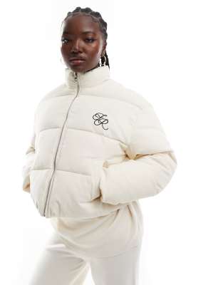 4th & Reckless X Felicia Wedin Arna Corduroy Padded Jacket In White