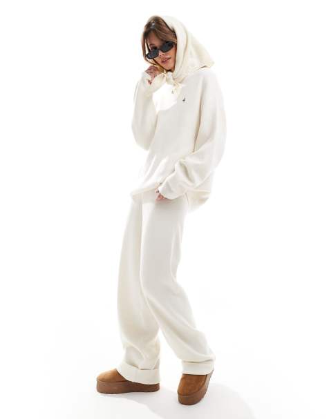 4th & Reckless x Felicia Wedin – Strickset in Creme mit Pullover und Hose mit „Courchevel“-Print - view 1