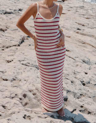 ワンピース RONRON RIBBON SCOTCH LAYERED KNIT DRESS 4BXK473 ☆2024SS新作☆RONRON☆RIBBON SCOTCH LAYERED KNIT DRESS