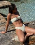 [4th & Reckless] 4th & Reckless x Luana Barron high leg gold hardware detail bikini bottoms in lemon (part of a set)-Yellow 6 Lemon