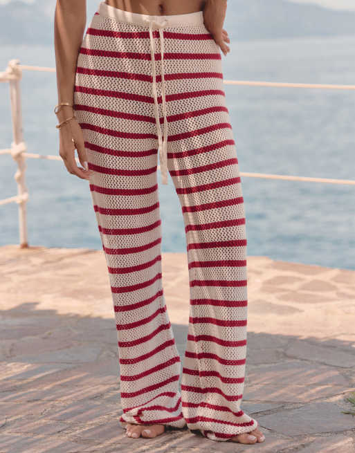 【PORTERNA】Ade Line Lounge Pants 89th & Madison Linen-Blend Wide Leg Pants