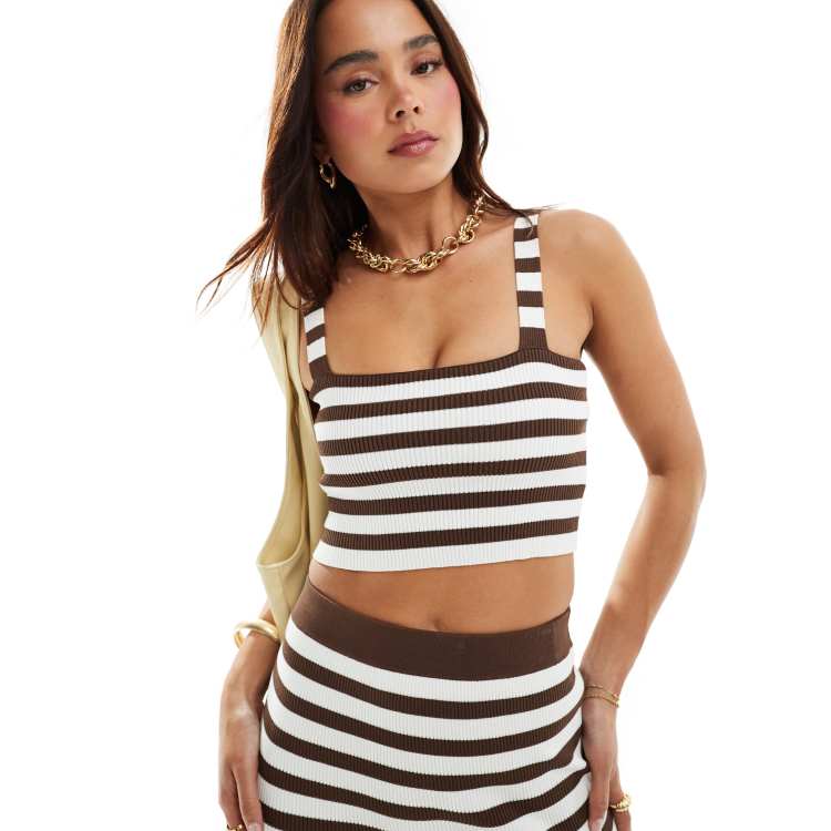 トップス zoe tie tops zoe tie tops Taupe Crop Top - One-Shoulder Side Tie Crop Top