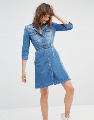 all denim dress