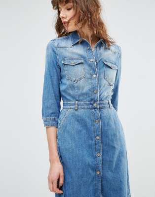 all denim dress