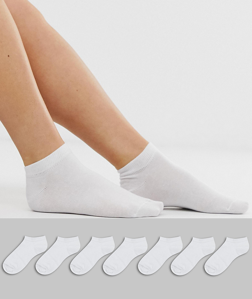 фото 7 пар спортивных носков asos design-белый