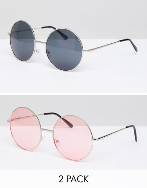 7X Lunettes de soleil rondes à dessus incurvé | ASOS 7X Lunettes de soleil rondes à dessus incurvé | ASOS