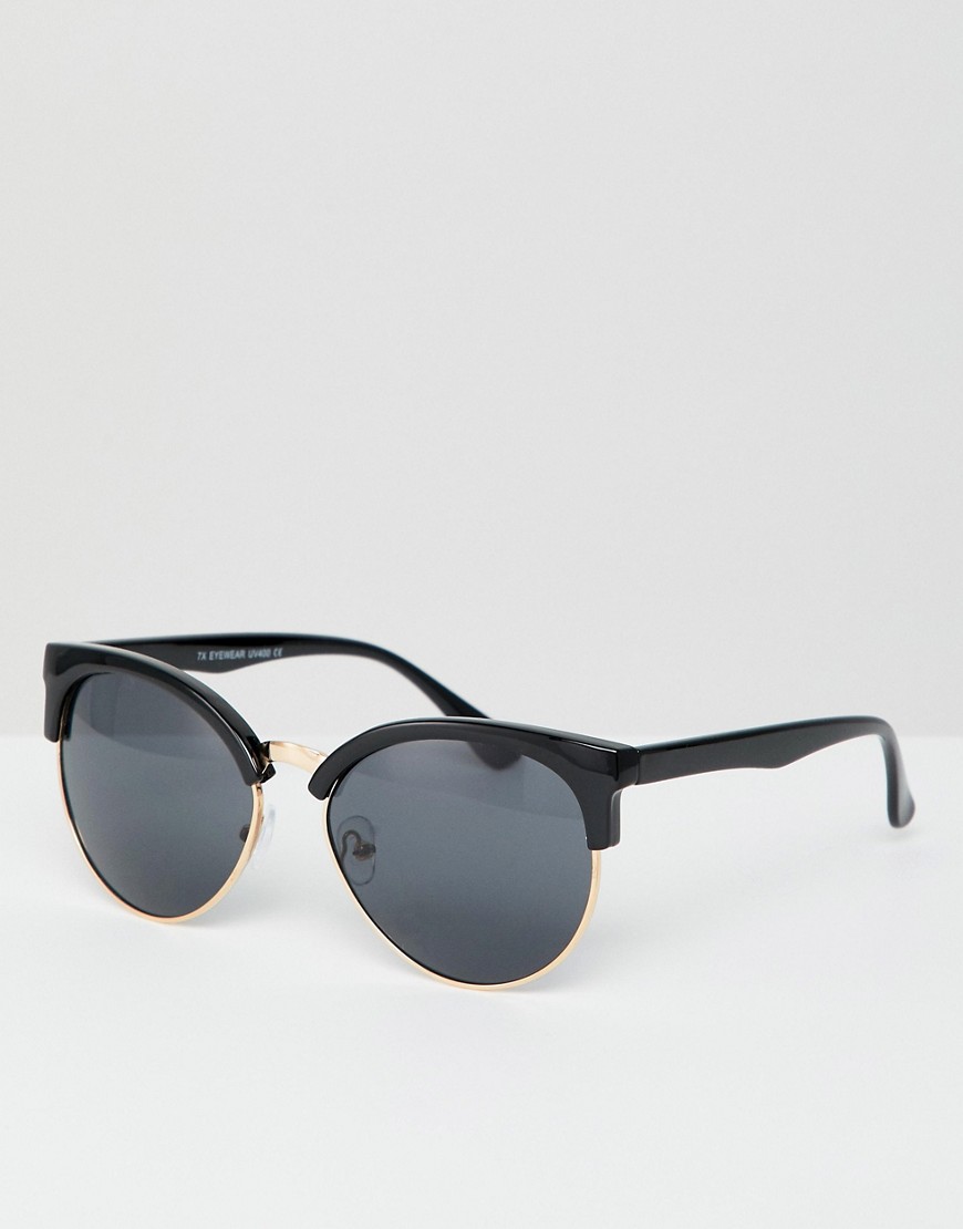 7X – Solglasögon med svarta glas