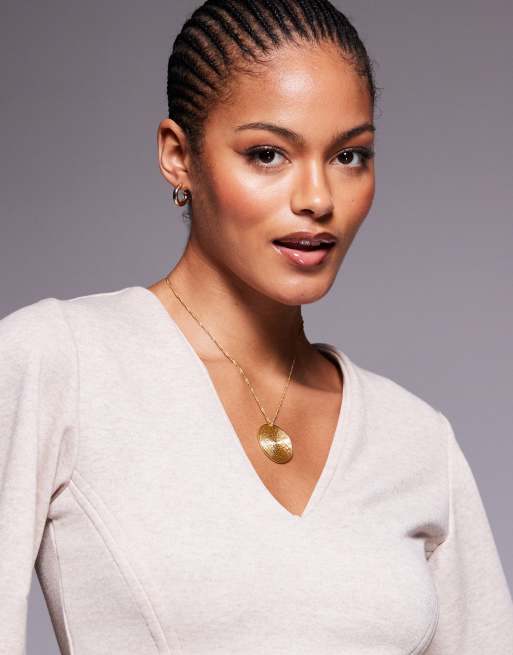 8 Other Reasons 18k gold plated circular pendant necklace, 3 of 4