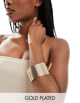 8 Other Reasons 8 Other Reasons chunky bangle in gold plated