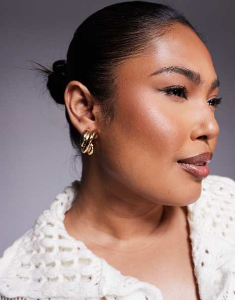 8 Other Reasons hoop earrings in gold - view 1