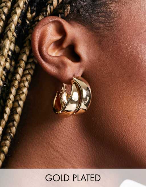 8 Other Reasons - Orecchini a cerchio spessi color oro