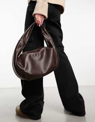 8 Other Reasons slouchy oversized shoulder bag in chocolate brown | ASOS