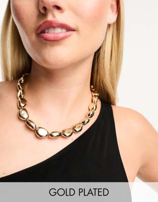 8 Other Reasons x Millie Hannah - Collana spessa placcata in oro 18 ct