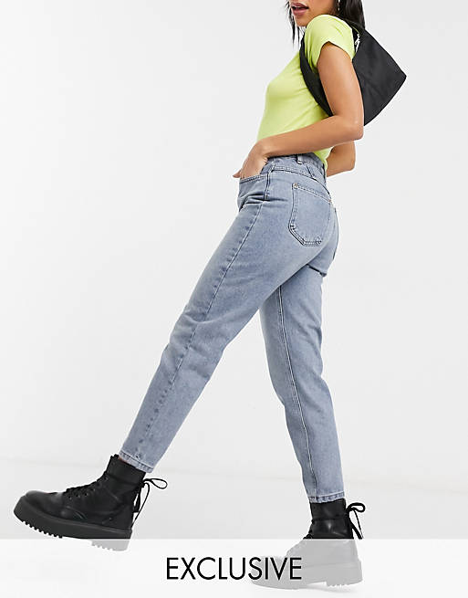 '89er-inspirerede medium stenvaskede jeans med smal pasform fra Reclaimed Vintage