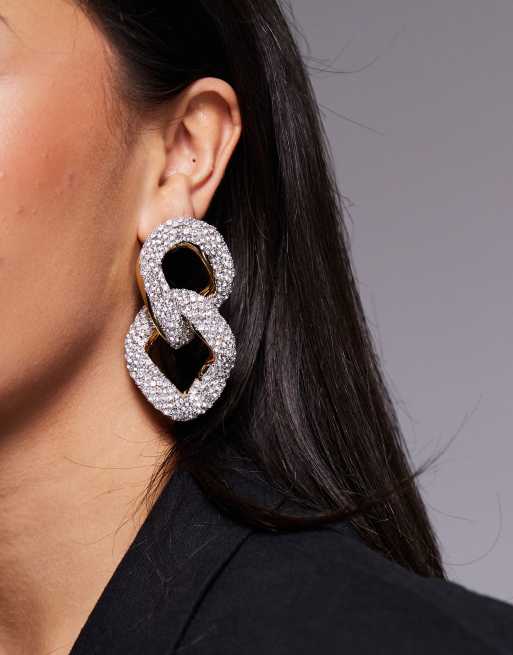 8 Other Reasons - Boucles d'oreilles ornementées à maillons - Doré