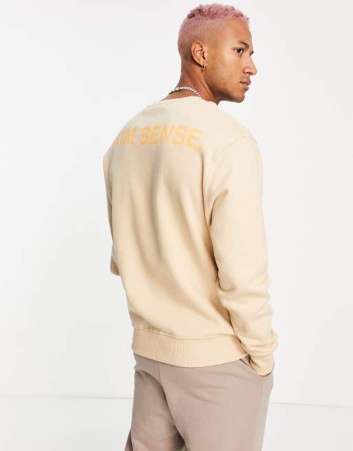 9N1M SENSE - Beige sweatshirt med fotoprint - Kun hos ASOS, 4 af 4