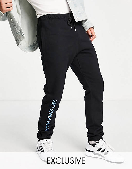 9N1M SENSE exclusive to ASOS co-ord joggers in black with cold as ice print