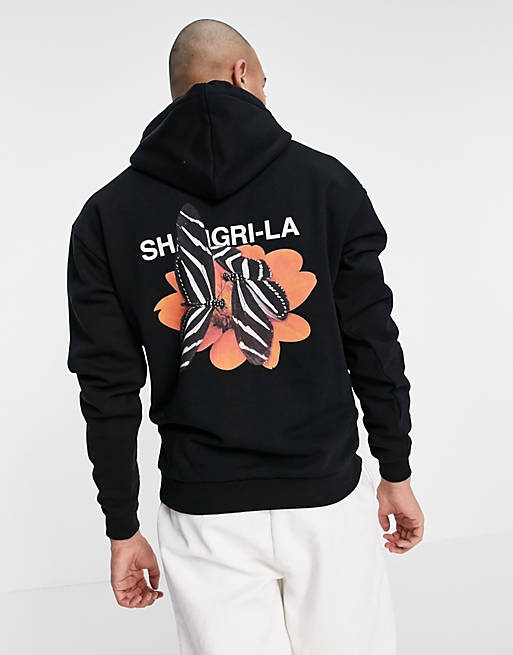 9N1M SENSE hoodie with shangri-la butterflies print
