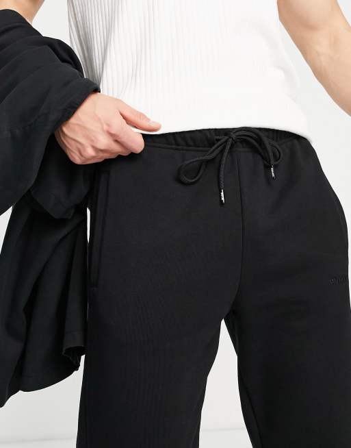 9N1M SENSE logo joggers in black, 3 of 4