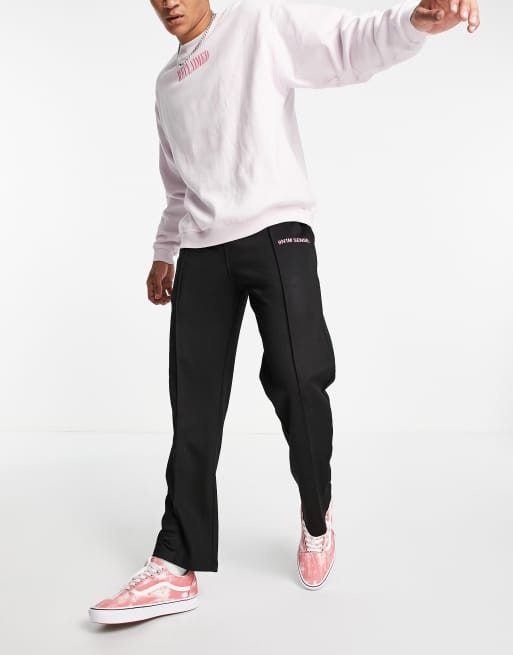 い出のひと時に とびきりのおしゃれを クレジットカードok イギリス Asos エイソス Black In Joggers Logo Sense 9n1m メンズ スウェットパンツ センス ブランド インポート 人気 新作 日本未入荷 黒 ブラック 並行輸入品 ズボン パンツ