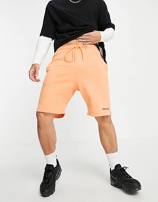 9N1M SENSE logo shorts in orange