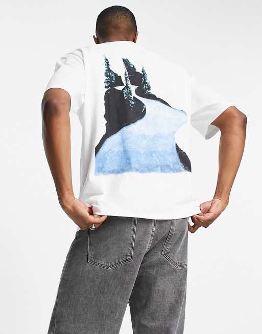 9N1M SENSE - T-shirt bianca con scritta 