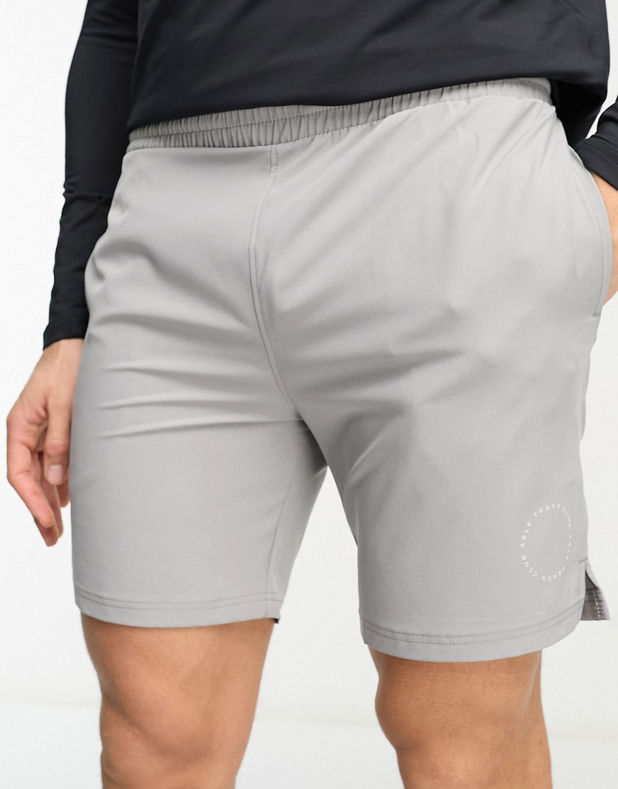 Able Active A Better Life Exists Active Shorts In Gray