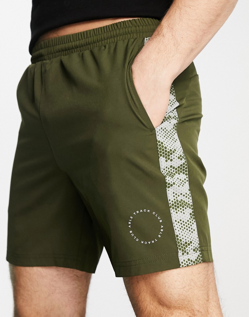 A Better Life Exists Active shorts in khaki-Green