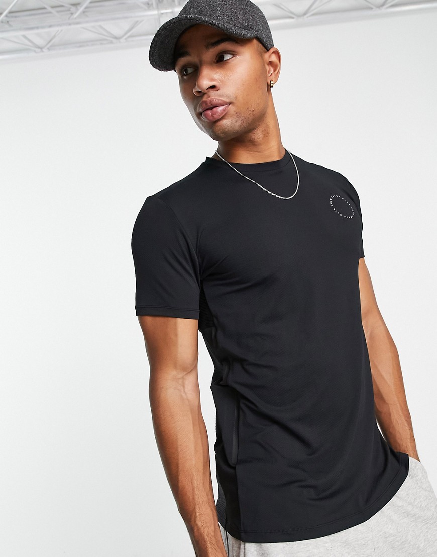 A Better Life Exists Active t-shirt with reflective panel in black
