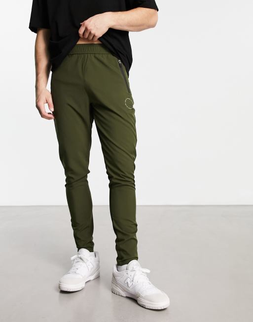 A Better Life Exists Active trackies in khaki