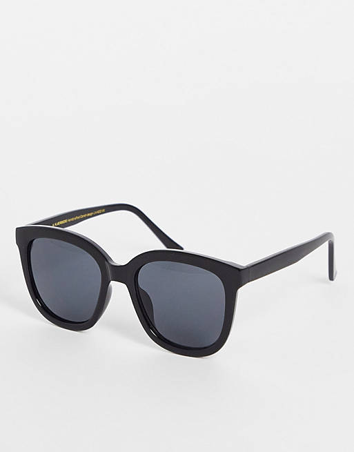 A. Kjærbede - Billy - Sorte oversized firkantede solbriller