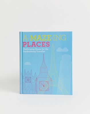 A-MAZE-ING Places Book – Bok-Flerfärgad