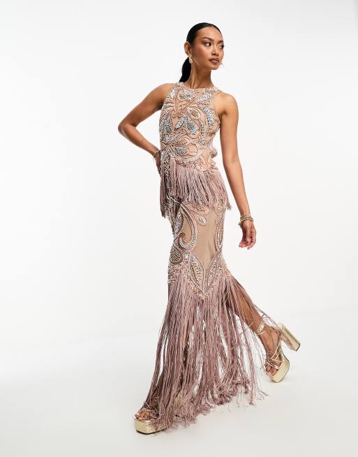 Evening dress 2024 with tassels