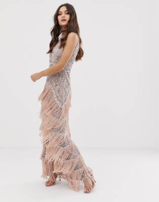 tassel maxi dress