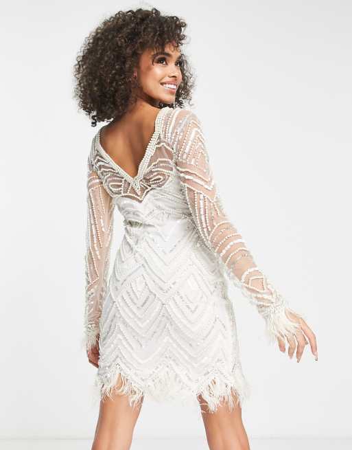 Abito da cerimonia bianco corto new arrivals
