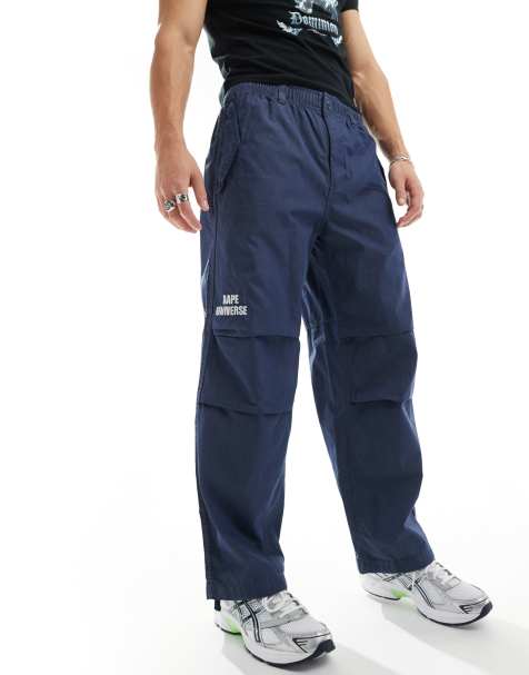 Aape By A Bathing Aape Carpenter trousers in off blue - view 1
