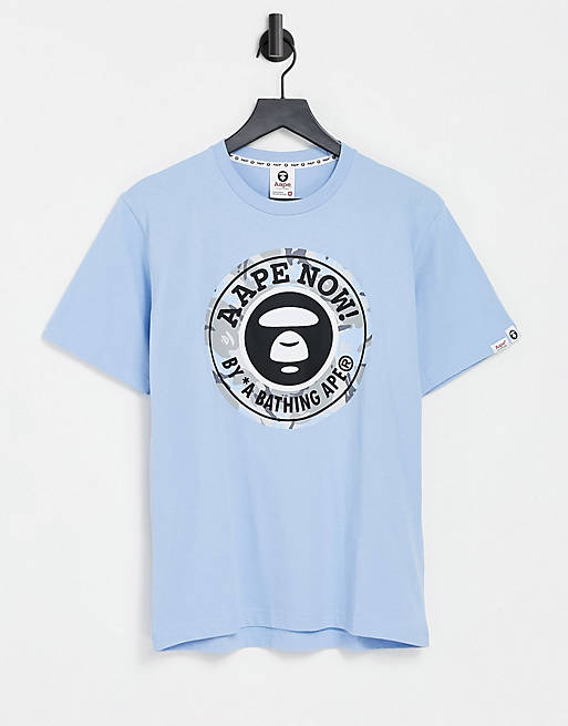 AAPE By A Bathing Ape aape now t-shirt in blue