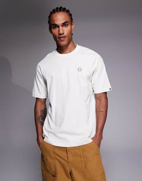 Aape by A Bathing Ape aape now t-shirt in off white - view 1