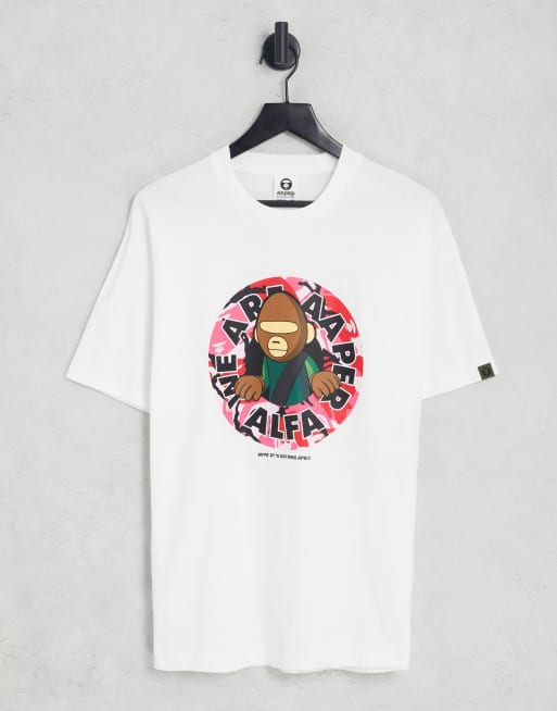 Pink bape t outlet shirt