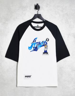 Aape By A Bathing Ape alfa t-shirt in white - ASOS Price Checker