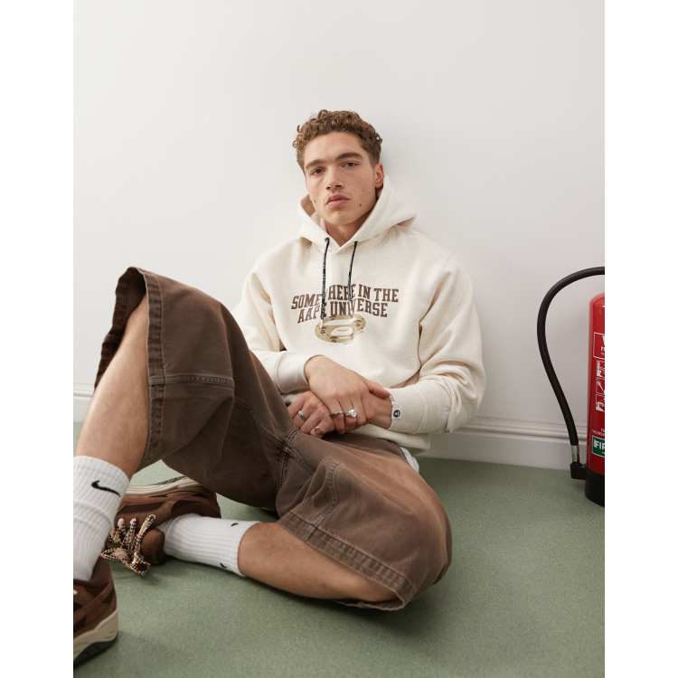 トップス A bathing APE NYC LOGO HOODIE GRAY 2XL A BATHING APE® Tiger and Dragon Relaxed Fit Full Zip Hoodie