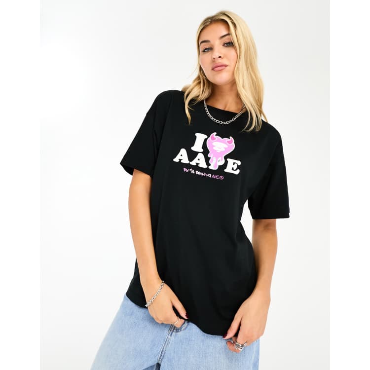 A bathing ape black deals t shirt