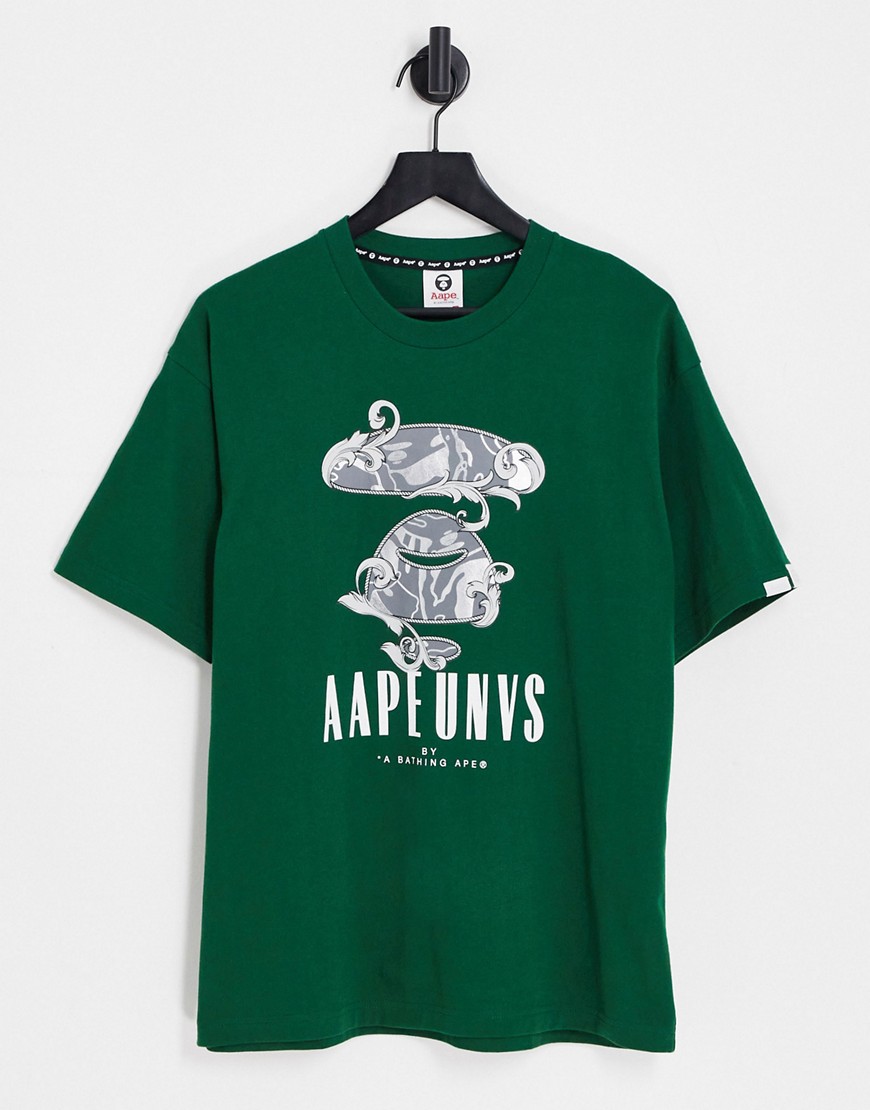 AAPE BY A BATHING APE® AAPE By A Bathing Ape baroque t-shirt in green