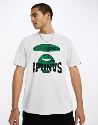 Aape By A Bathing Ape baseball t-shirt in grey - ASOS Price Checker