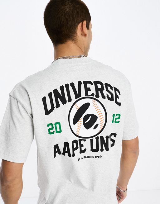Aape By A Bathing Ape baseball t-shirt in gray