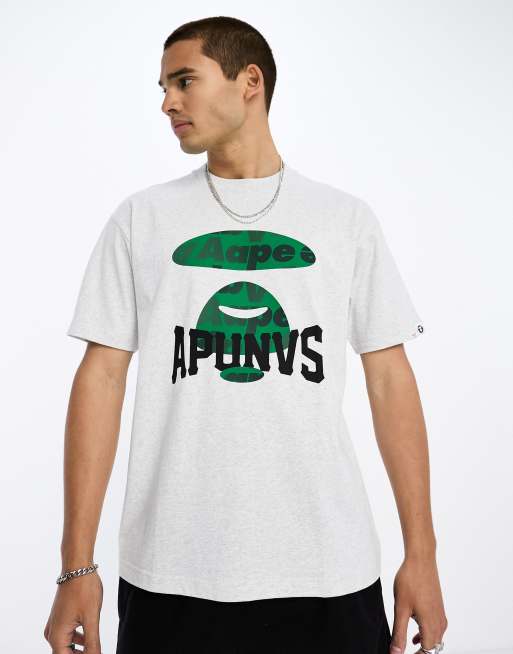 Aape By A Bathing Ape baseball t-shirt in grey