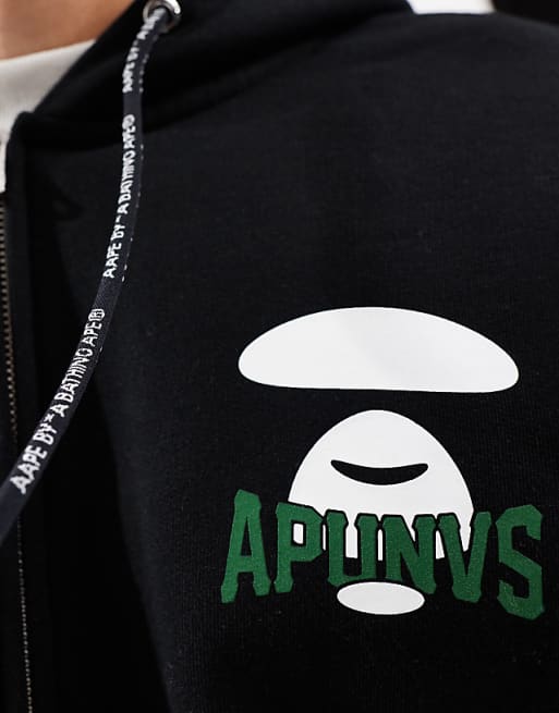 AAPE by A Bathing Ape basic logo zip up hoodie in black | ASOS AAPE by A Bathing Ape basic logo zip up hoodie in black | ASOS