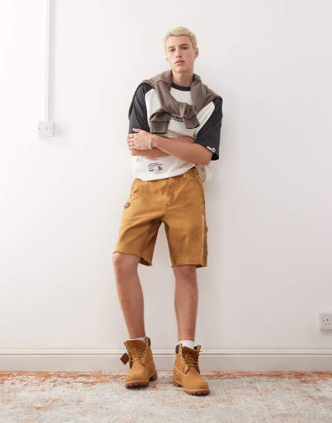 AAPE By A Bathing Ape - Beige arbejdsshorts i denim - view 1